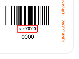 Number location on card