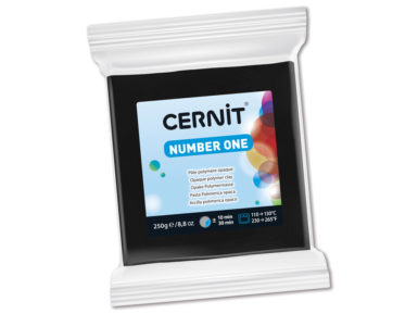 Lipdymo masė Cernit 250g 100 black