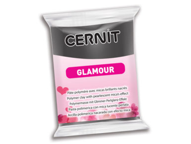 Polümeersavi Cernit Glamour 56g 100 black