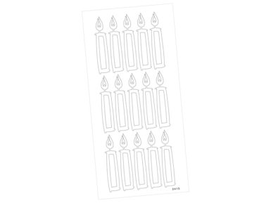 Kontūru uzlīmes 2415 Sveces divpusēja līme blisterī