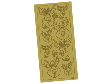 Kontūrinis lipdukas 1928 Auksinė Rudolph blister.