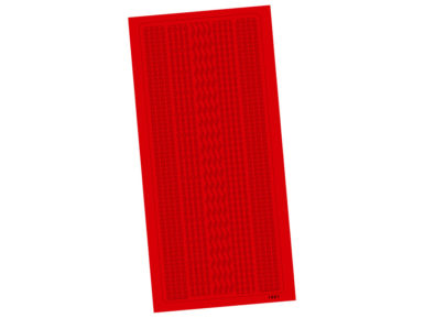 Kontūru uzlīmes 1991 Sarkana Ornament blisterī