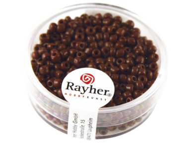 Rocailles 2.6mm matt 17g 05 dark brown