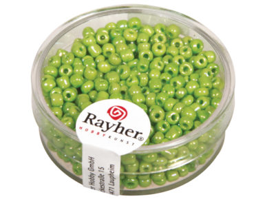 Smulkūs karoliukai 2.6mm perlamutras neskaidrus 17g 11 light green