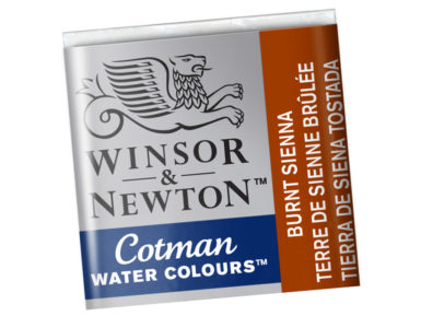 Cotman Water Colour Half Pan 074 burnt sienna