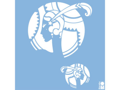 Šablonas Marabu 33x33 Lady Charlston