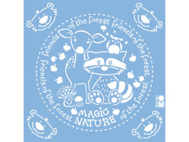 Šablonas Marabu 33x33 Forest Friends