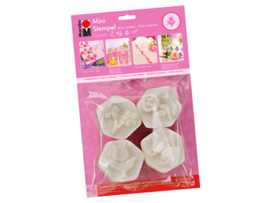 Stamp Marabu Flowers 4pcs