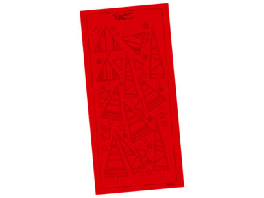 Kontūrinis lipdukas 1573 Raudona Eglutės blister.