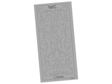 Kontūru uzlīmes 3318 Sudraba Ornament