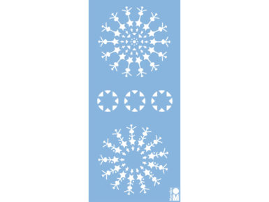 Šablonas Marabu 15x33 Star Lights