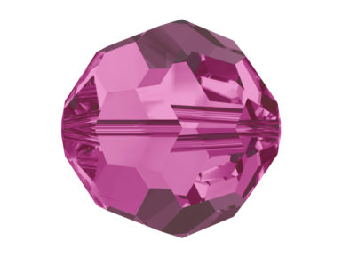 Krištolinis karoliukas Swarovski apvalus 5000 4mm 12vnt. 502 fuchsia