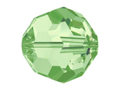 Krištolinis karoliukas Swarovski apvalus 5000 4mm 12vnt. 214 peridot