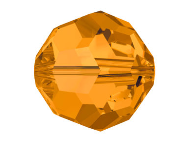 Krištolinis karoliukas Swarovski apvalus 5000 4mm 12vnt. 203 topaz