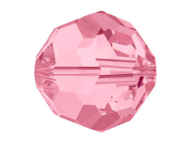 Crystal bead Swarovski round 5000 6mm 7pcs 223 light rose