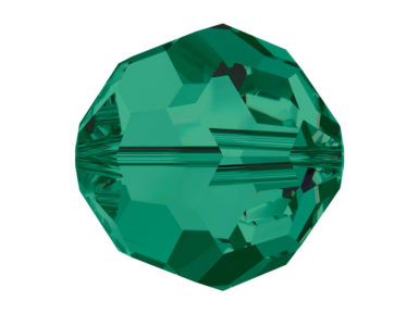 Crystal bead Swarovski round 5000 6mm 7pcs 205 emerald