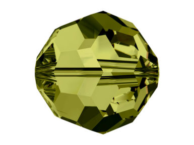 Crystal bead Swarovski round 5000 6mm 7pcs 228 olive