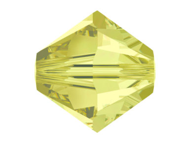 Kristallhelmes Swarovski romb 5328 4mm 30tk 213 jonquil