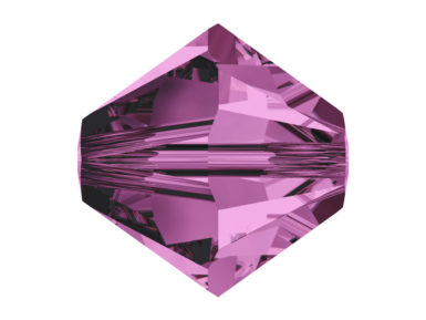 Kristallhelmes Swarovski romb 5328 4mm 30tk 204 ametyst