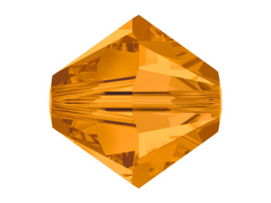 Kristallhelmes Swarovski romb 5328 4mm 30tk 203 topaz