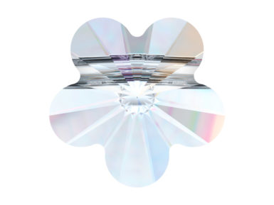 Crystal bead Swarovski flower 5744 8mm 5pcs 001AB crystal aurore boreale