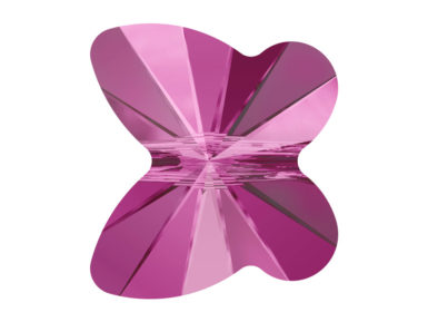 Crystal bead Swarovski butterfly 5754 8mm 5pcs 502 fuchsia