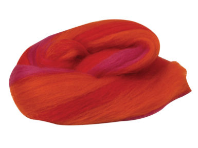 Vill meriino 21mic 50g värviline oranz-punane
