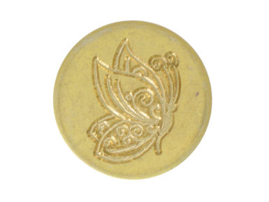 Sealing coin Manuscript 25mm Butterfly