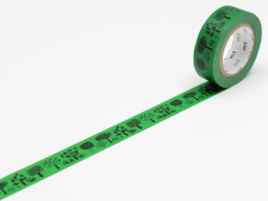 Washi līmlente mt Olle Eksell 15mmx10m trees