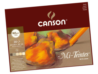 Bloknotas piešimui pastele MiTeintes 24x32/160g 5x6lapų Earth