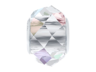 Krištolinis karoliukas Swarovski BeCharmed heliksas 5948 14mm 001AB crystal aurore boreale