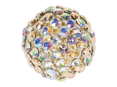 Rutulys su kristalais Swarovski 40519 19mm LSMU light silk multi