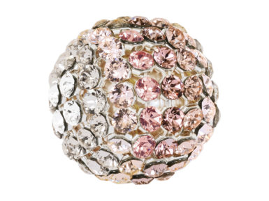 Rutulys su kristalais Swarovski 40519 19mm SIDE silk degradee