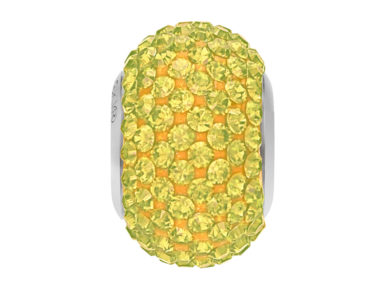 Kristallhelmes Swarovski BeCharmed Pave 80101 14mm 213 jonquil