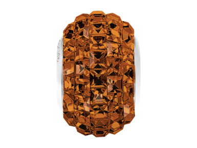 Kristallhelmes Swarovski BeCharmed Pave 80201 15mm 220 smoked topaz