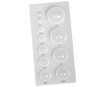 Quilling stencil Rayher half balls d=2.5-40mm