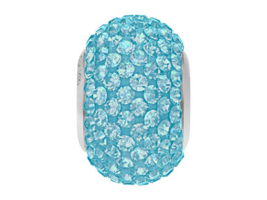 Kristallhelmes Swarovski BeCharmed Pave 80101 14mm 202 aquamarin