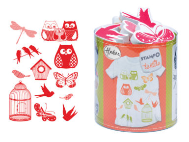 Tempel Aladine Stampo Textile 12tk Nature+ templipadi must