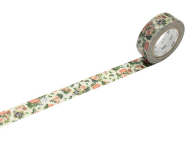 Washi līmlente mt ex 15mmx10m mini flower botanical art