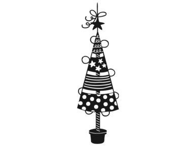 Spaudas Aladine Kalėdinė eglutė 3x9cm