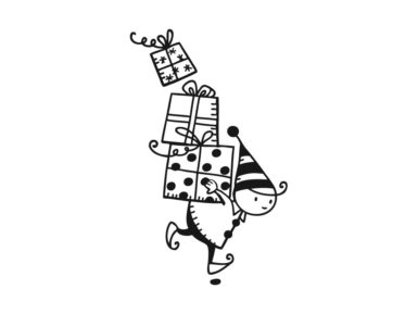 Spaudas Aladine nykštukas su dovanomis 6x4cm