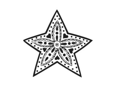 Spaudas Aladine žvaigždė 6x6cm