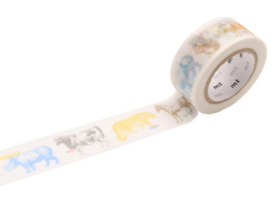 Washi līmlente mt ex 20mmx10m animals