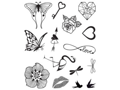 Tempel Aladine Stampo Tatoo 14tk Romantique + templipadi must