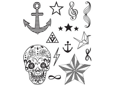 Tempel Aladine Stampo Tatoo 13tk Fashion + templipadi must