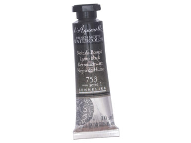 Watercolour Sennelier 10ml 753 lamp black