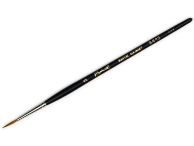 Teptukas 8413/3 Kolinsky sabalas apvalus trumpu koteliu