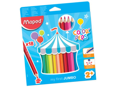 Värvipliiats ColorPeps Early Age Jumbo 18tk