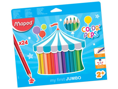 Värvipliiats ColorPeps Early Age Jumbo 24tk