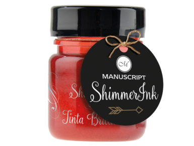 Kalligraafia tint Manuscript ShimmerInk 25ml rose quartz